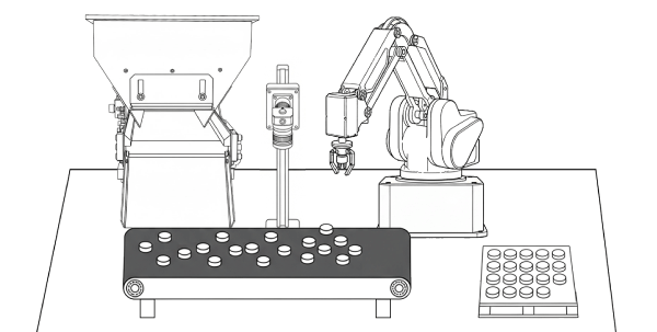 バラバラ列から部品供給タイプS構成例画像