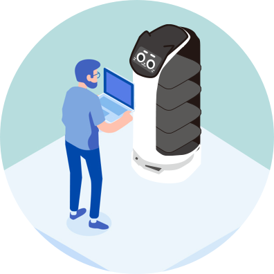 自動搬送ロボット(AMR)導入診断サービス現場検証画像